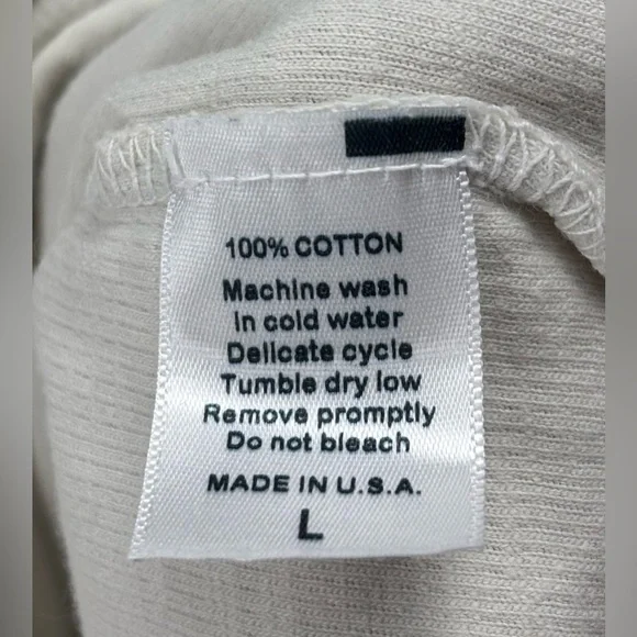 Flint and Tinder | Long Sleeve Henley | Cream | Men’s Size Large - Picture 4 of 6